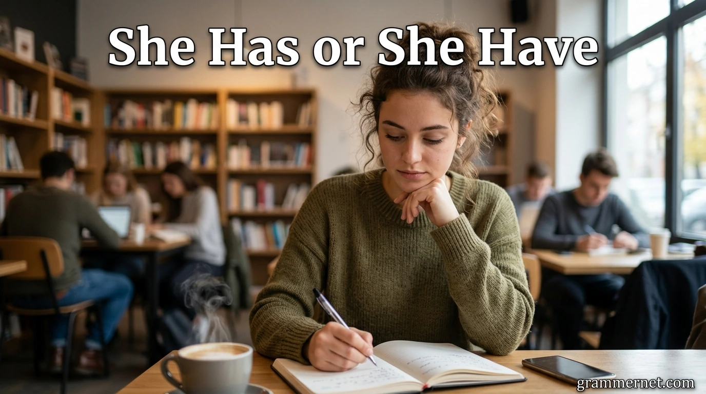 She Has or She Have