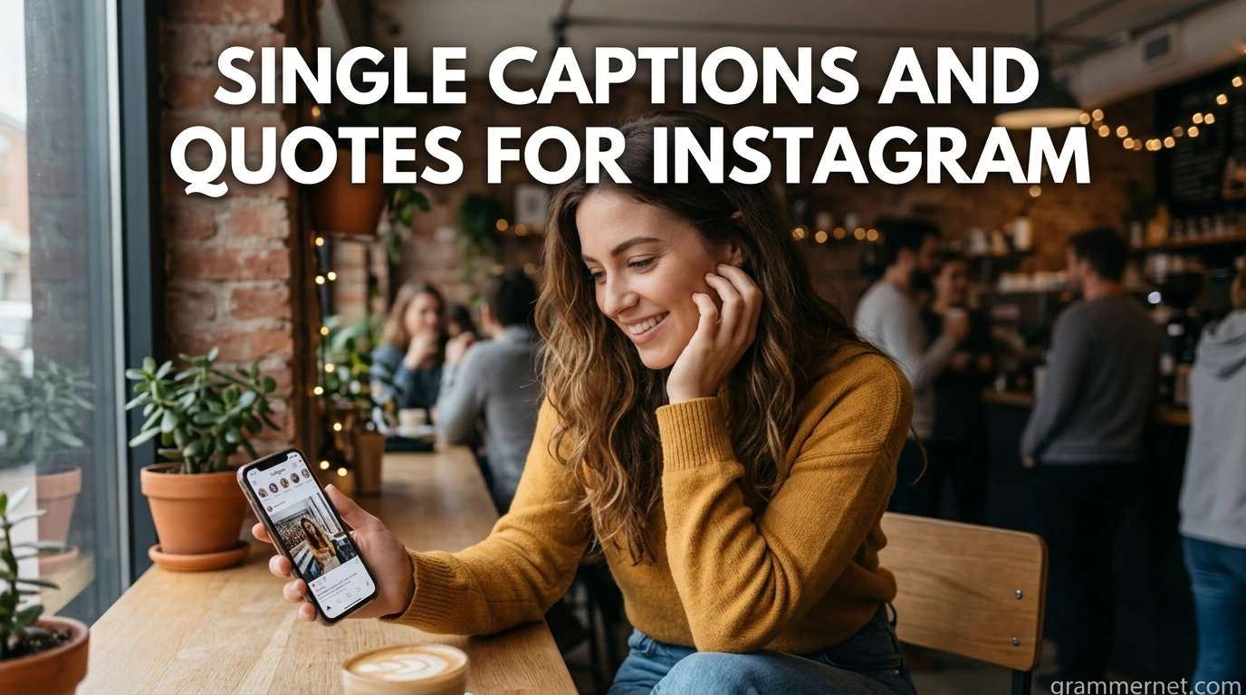 Single Captions And Quotes For Instagram