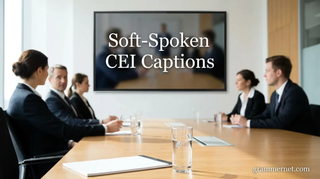 Soft-Spoken CEI Captions