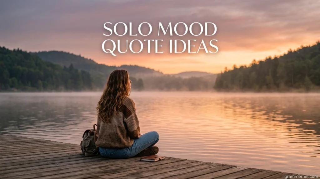 Solo Mood Quote Ideas