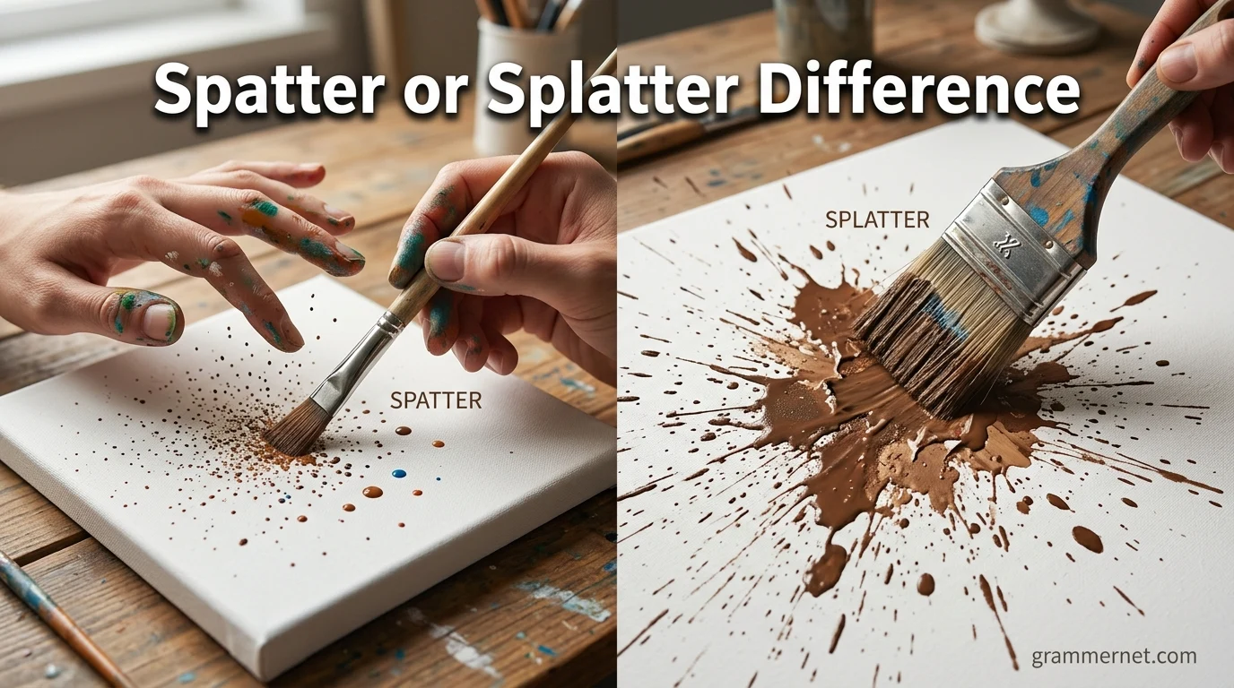 Spatter or Splatter Difference