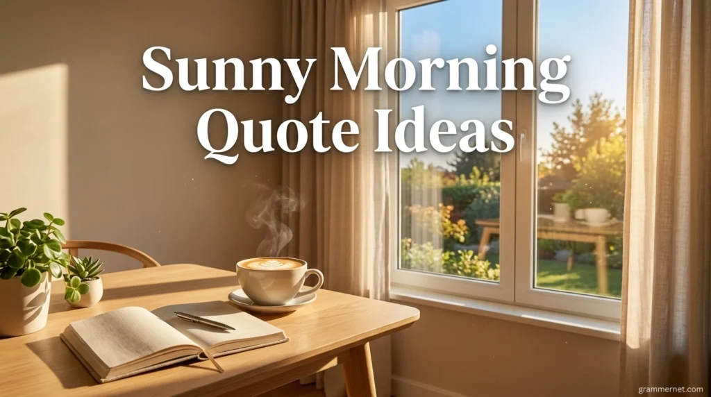 Sunny Morning Quote Ideas