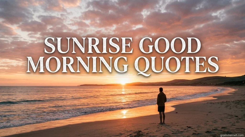 Sunrise Good Morning Quotes
