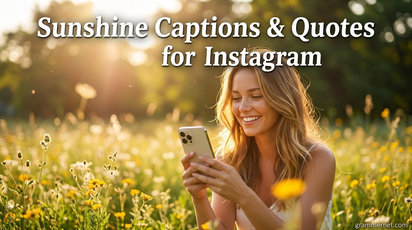 Sunshine Captions & Quotes for Instagram