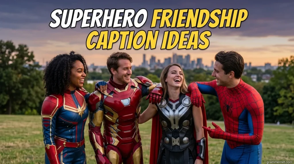 Superhero Friendship Caption Ideas