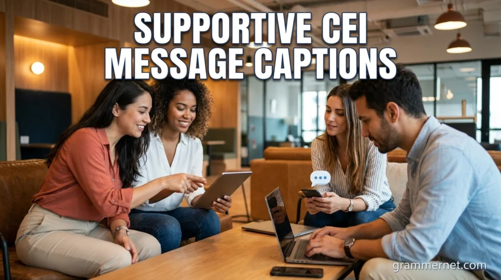 Supportive CEI Message Captions