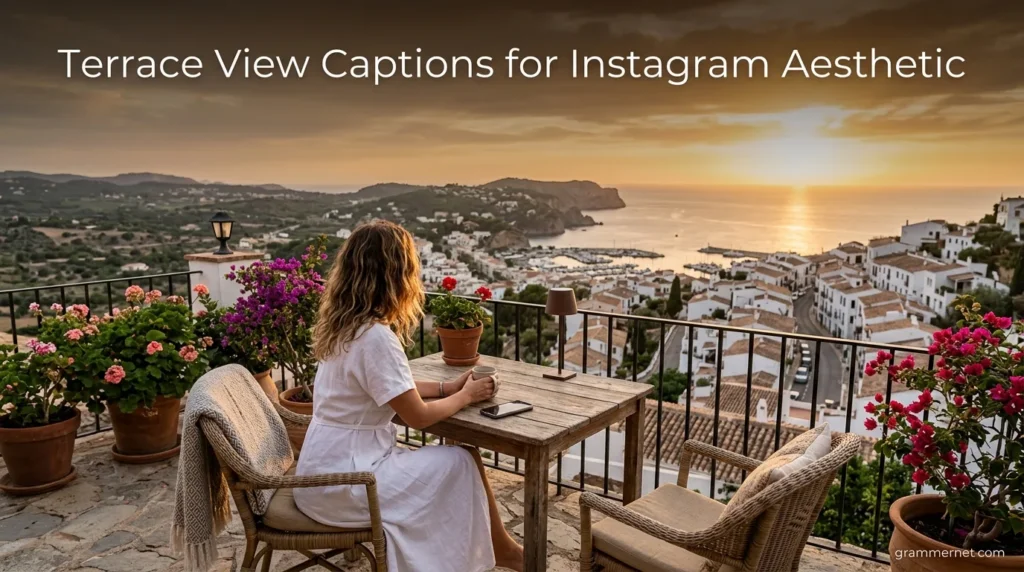Terrace View Captions for Instagram Aesthetic
