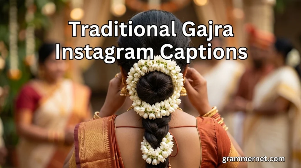 Traditional Gajra Instagram Captions