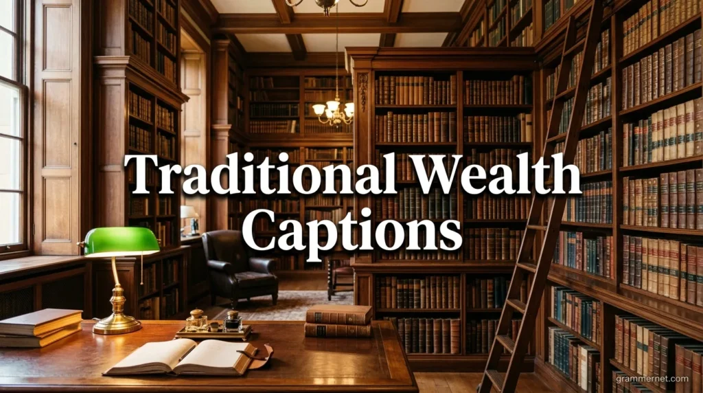 Traditional Wealth Captions