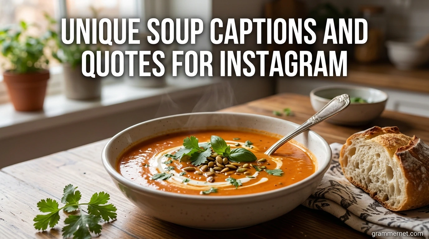 Unique Soup Captions And Quotes For Instagram