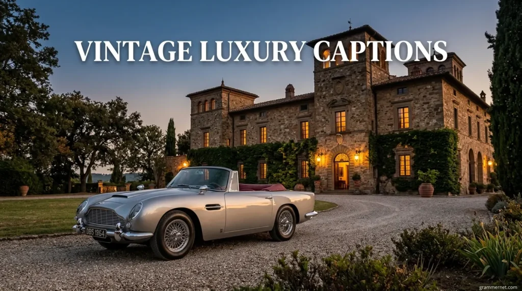 Vintage Luxury Captions