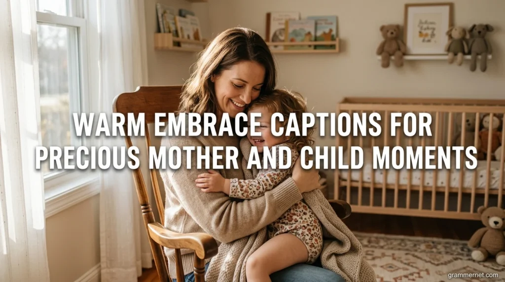 Warm Embrace Captions for Precious Mother and Child Moments