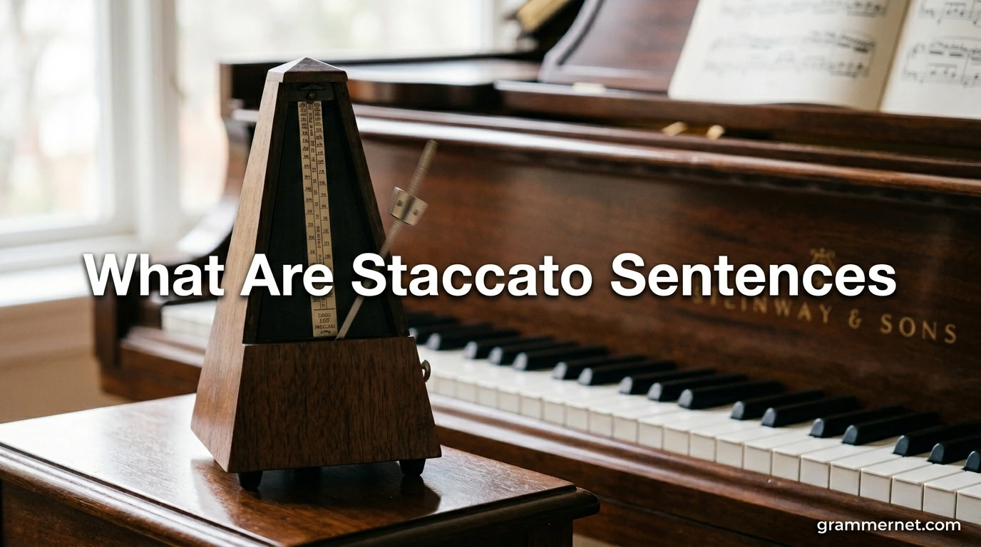 What Are Staccato Sentences?