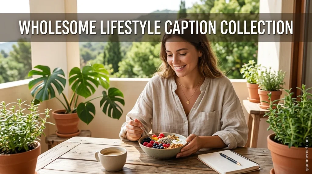Wholesome Lifestyle Caption Collection